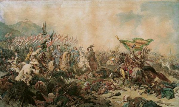 Król Jan III Sobieski pod Wiedniem. Obraz Juliusza Kossaka (źródło: domena publiczna).