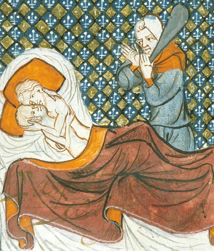 Średniowieczne kobiety bały się nie tylko przyłapania in flagranti, ale też odkrycia ich sekretu z przeszłości... (źródło: domena publiczna).