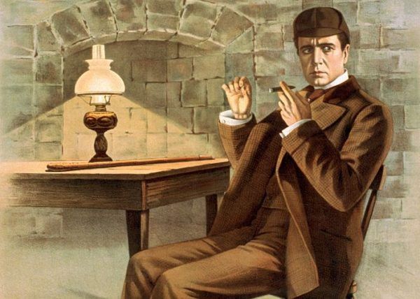 Sherlock Holmes ma wiele cech wspólnych z Dupinem (źródło: domena publiczna).
