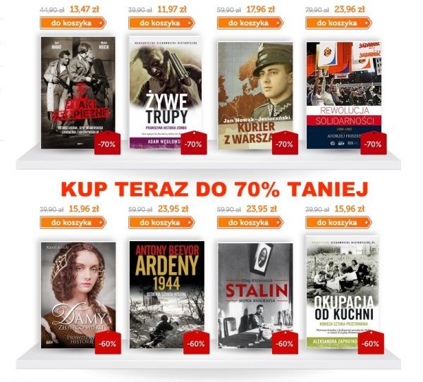 Kup setki książek do 70% taniej!