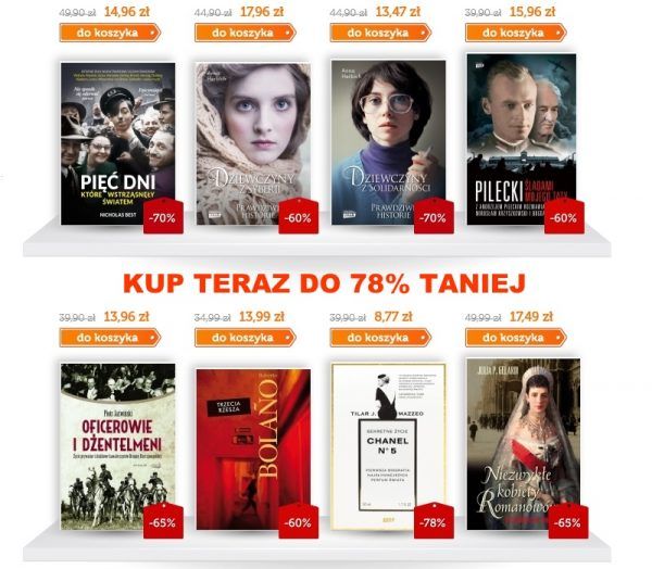 Wybieraj wśród setek tytułów przecenionych nawet o 78%!
