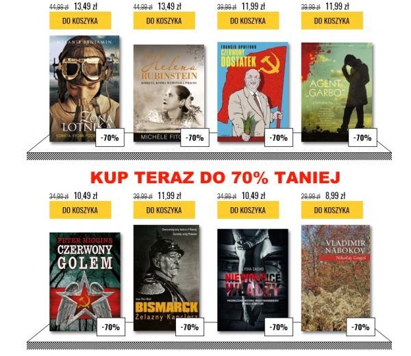 Wybieraj wśród tysięcy tytułów przecenionych nawet o 70%!