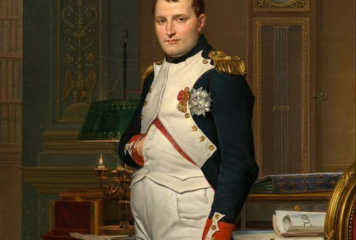 Napoleon na portrecie Jacquesa-Louisa Davida.
