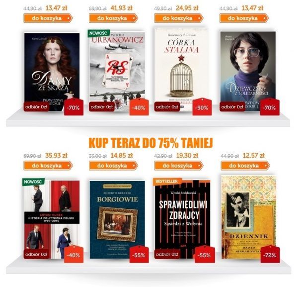 Wybieraj wśród setek tytułów przecenionych nawet o 75%! Wybieraj wśród setek tytułów przecenionych nawet o 75%!