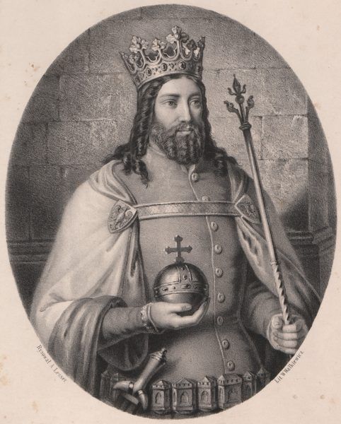 Kazimierz Wielki w wyobrażeniu A. Lessera.