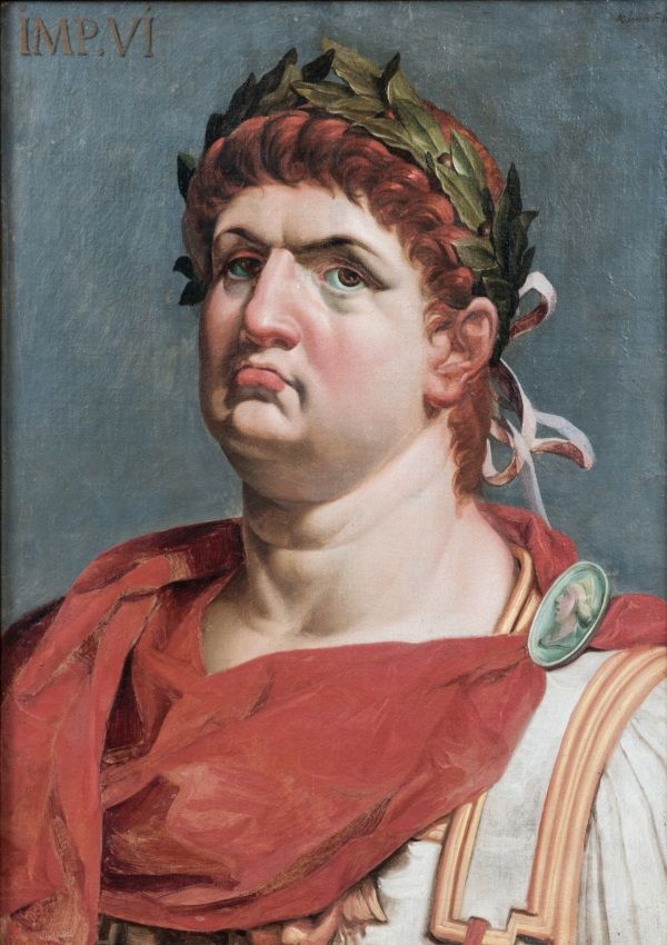 Cesarz Neron z jasną skórą i wyróżowanymi policzkami. (fot. domena publiczna)