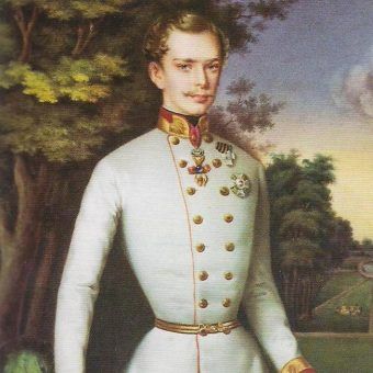 Młody Franciszek Józef I z porcelanowej miniatury z 1854 roku. Młody Franciszek Józef I z porcelanowej miniatury z 1854 roku.