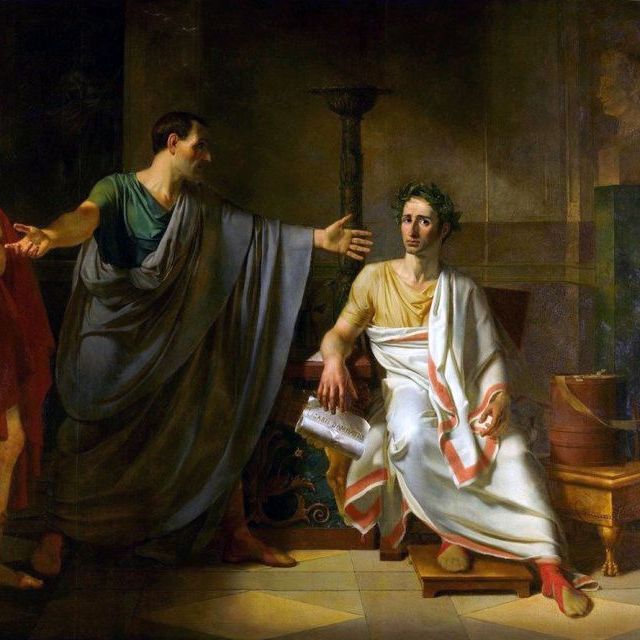Młodziutki Juliusz Cezar był ponoć wyjątkowo urodziwym arystokratą. Tak bardzo, że łamał tak męskie, jak i niewieście serca. Plotki o słynnym wodzu były znane w niemal całym ówczesnym Rzymie. Na ilustracji fragment dziewiętnastowiecznego obrazu Abla de Pujola.