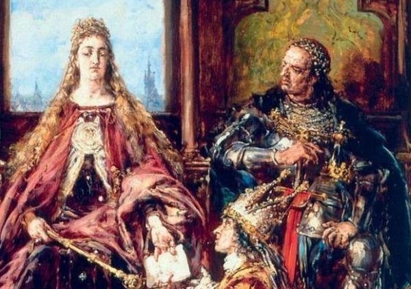 Jadwiga i Jagiełło na obrazie autorstwa Jana Matejki.