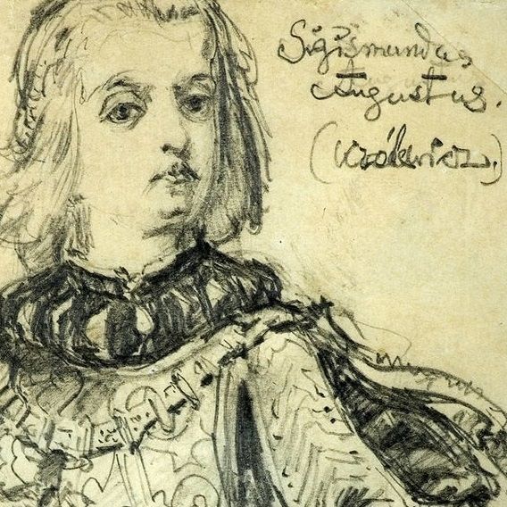 Królewicz Zygmunt August na niepublikowanym szkicu Jana Matejki