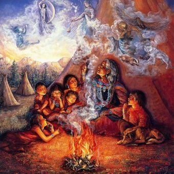 Ach te opowieści... Niektóre naprawdę potrafią zaczarować. Obraz Josephine Wall "The Storyteller". Ach te opowieści... Niektóre naprawdę potrafią zaczarować. Obraz Josephine Wall "The Storyteller".