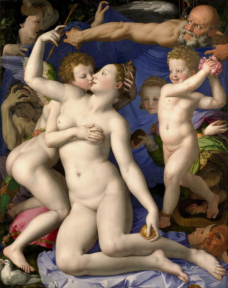 Swój początek prostytucja miała prawdopodobnie w świątyni bogini miłości... jak się okazało, płatnej. Na ilustracji obraz Bronzina, przedstawiający Wenus z Kupidem.