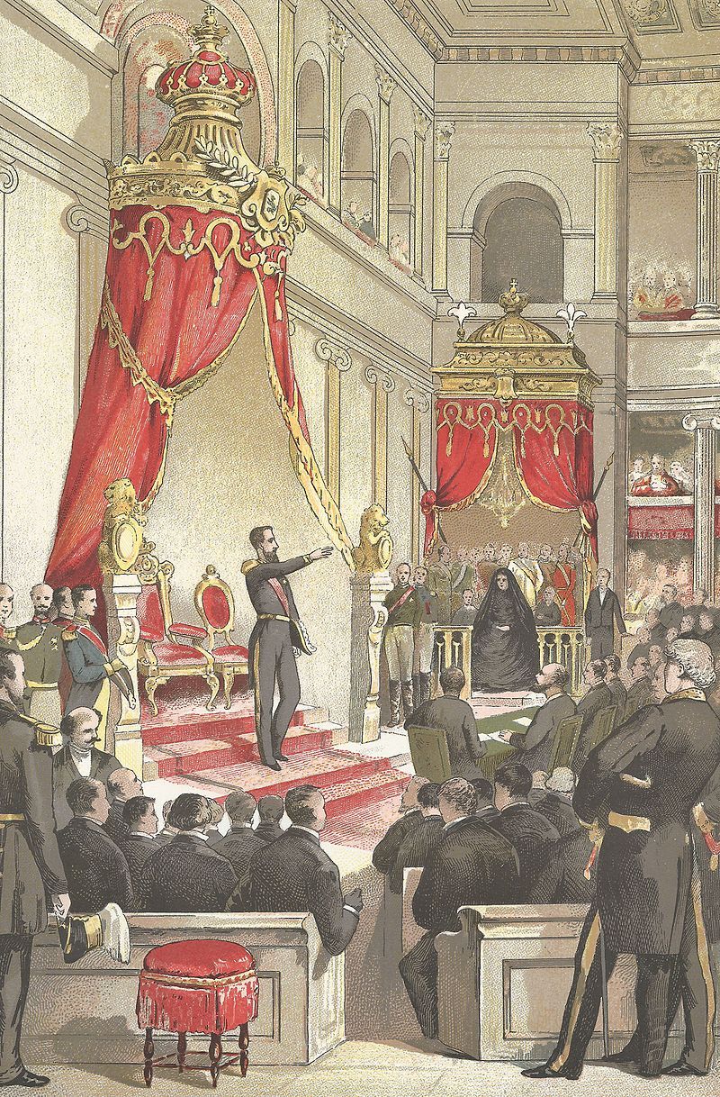 Leopold II tron belgijski objął bezpośrednio po swoim ojcu. Mimo prowadzenia brutalnej kolonialnej polityki spora część Belgów nadal darzy go szacunkiem i sentymentem, wznosząc mu kolejne pomniki. Obraz Ghémara Frèresa "Wstąpienie Leopolda II na tron".