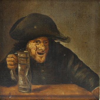 Czyzby alkohol zapobiegał wszelkim... "chorobom"? Tak twierdzi jeden z naszych Czytelników. Fragment obrazu Andriaena Brouwera. Czyzby alkohol zapobiegał wszelkim... "chorobom"? Tak twierdzi jeden z naszych Czytelników. Fragment obrazu Andriaena Brouwera.