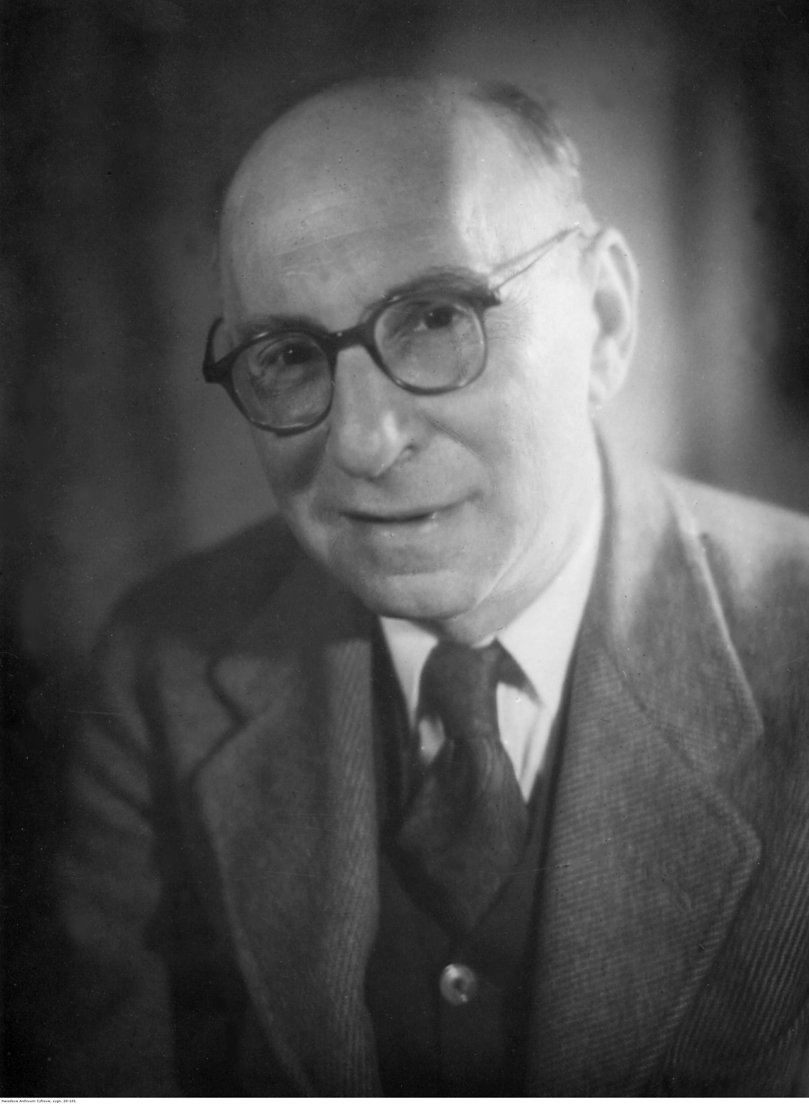 Antoni Słonimski na fotografii portretowej z końca lat 40.