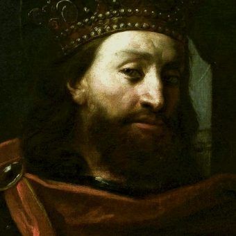 Książę Wacław, nazywany Wacławem Świętym, na malowidle z XVII wieku