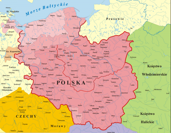 Polska za panowania Bolesława Krzywoustego. Polska za panowania Bolesława Krzywoustego.