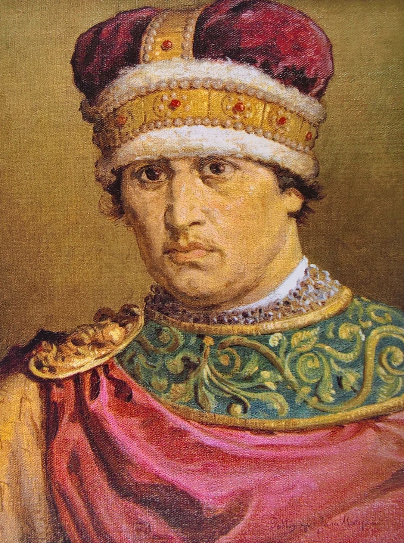 Pierworodny syn Krzywoustego Władysław na portrecie autorstwa Jana Matejki.