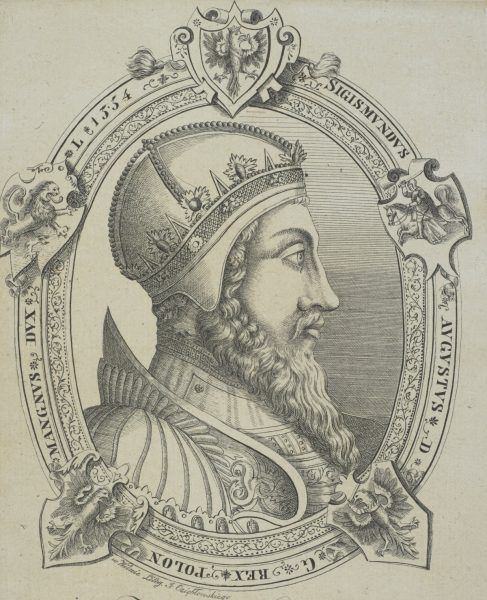 Zygmunt August na litografii z początku XIX wieku