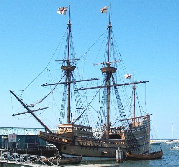 "Mayflower" był żaglowcem i typowym jak na swoje czasy statkiem handlowym. "Mayflower" był żaglowcem i typowym jak na swoje czasy statkiem handlowym.