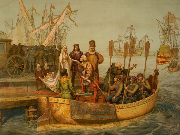 Kolumb trzy razy wyruszał z Hiszpanii na wyprawy "do Indii". Kolumb trzy razy wyruszał z Hiszpanii na wyprawy "do Indii".