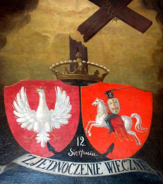 XIX-wieczny obraz upamiętniający unię polsko-litewską