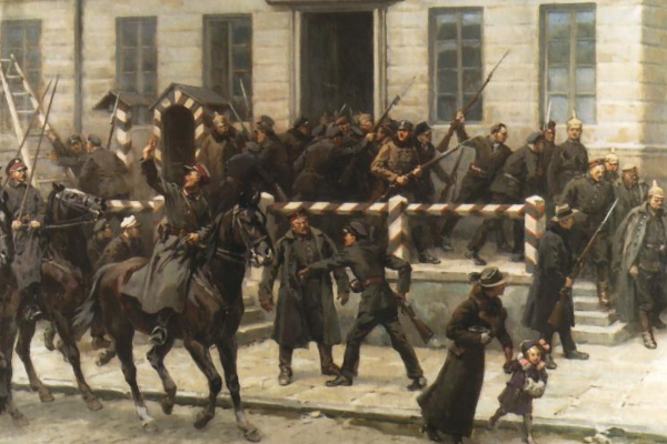 Przejmowanie władzy od Niemców w listopadzie 1918 roku.  Przejmowanie władzy od Niemców w listopadzie 1918 roku.