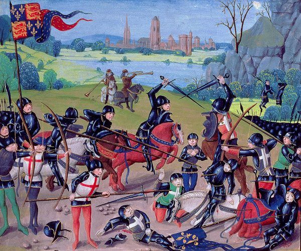 Podczas średniowiecznych bitew zdarzały się przypadki mordowania jeńców, tak też było na przykład pod Azincourt.