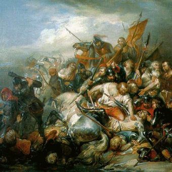 Średniowieczne bitwy często zamieniały się w krwawe masakry. Tak było na przykład pod Courtrai.