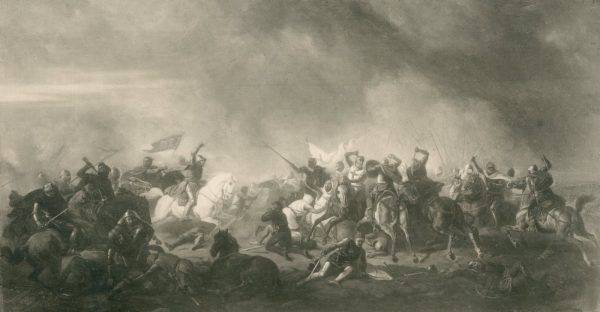 Bitwa pod Płowcami na obrazie Feliksa Sypniewskiego.