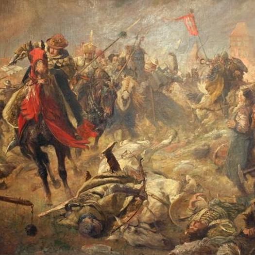 Pod Chojnicami Krzyżacy wzięli krwawy odwet za Grunwald. Na ilustracji obraz Fritza Grotemeyera "Bitwa pod Chojnicami 1454".