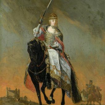 Maria Teresa na koniu (fot. domena publiczna)