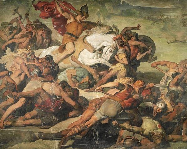Legioniści zostali otoczeni przez plemiona germańskie. Legioniści zostali otoczeni przez plemiona germańskie.
