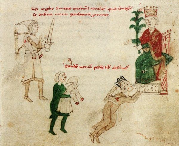 Ryszard Lwie Serce u stóp cesarza Henryka IV. Ryszard Lwie Serce u stóp cesarza Henryka IV.
