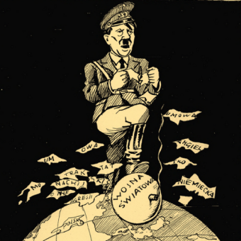 Tak Hitlera jeszcze w maju 1939 roku przedstawiała satyryczna „Mucha”, nazywając go „zuchem z zastrzeżeniami”. Tak Hitlera jeszcze w maju 1939 roku przedstawiała satyryczna „Mucha”, nazywając go „zuchem z zastrzeżeniami”.