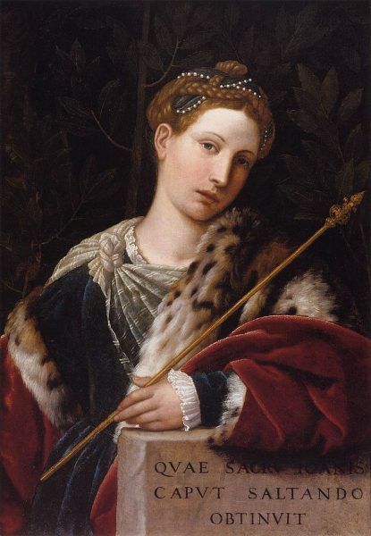 Moretto da Brescia, Tullia d’Aragona jako Salome