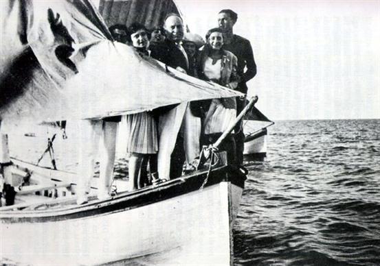 Mussolini z rodziną
