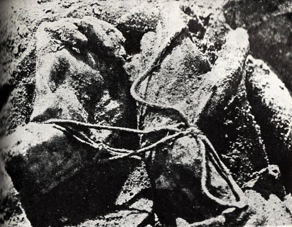 Węzeł katyński – ręce związane na plecach ofiary