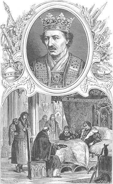 Kazimierz Jagiellończyk w cyklu Wizerunki książąt i królów polskich Ksawerego Pillatiego z 1888
