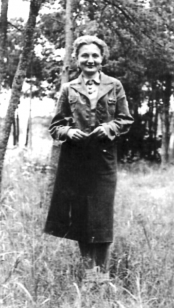 Halina w okresie pracy konspiracyjnej w Kaliskiem, 1941 r.