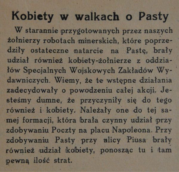 Kobiety walczyły i umierały za wolną Polskę