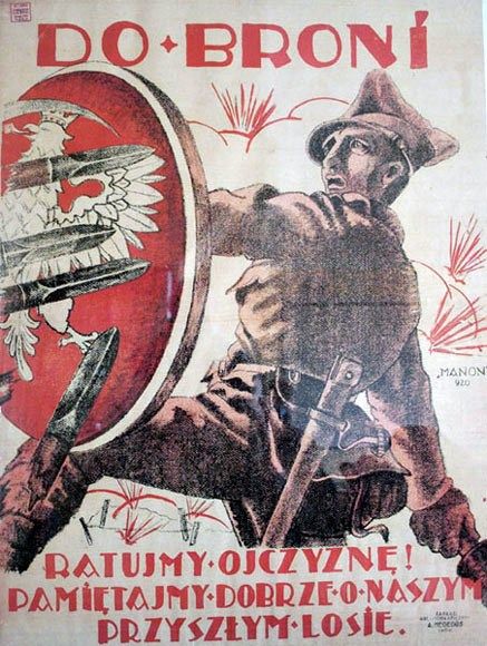 Polski plakat rekrutacyjny z 1920 