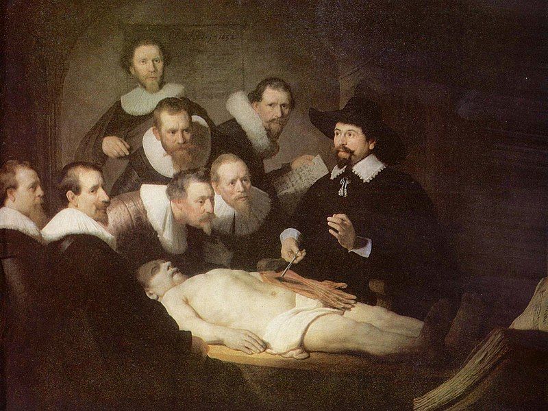 Rembrandt, Lekcja anatomii doktora Tulpa