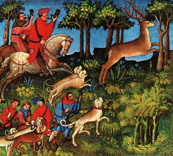 Polowania w średniowieczu były jedną z najpopularniejszych dworskich rozrywek.