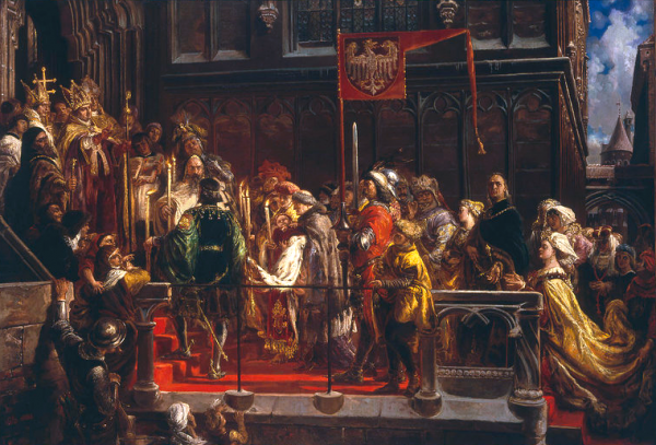Wielkim amatorem barszczu był król Władysław Warneńczyk (na il. chrzest Warneńczyka w 1425 roku na obrazie Jana Matejki).