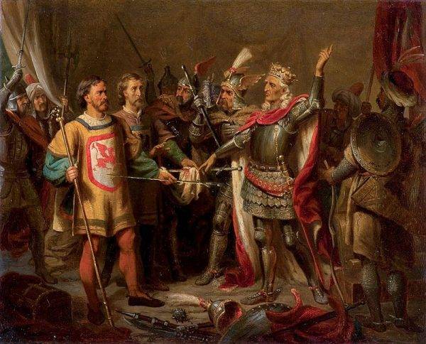 Co do pożyczki i przejęcia wyspy, Jagiełło odmówił. Wskazywał, że ma u granic swojego państwa Tatarów, więc byłoby niewłaściwe bronić obce królestwo kosztem własnego.