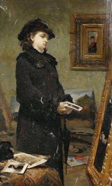 Obraz Leona Wyczółkowskiego „W pracowni malarza” z 1883 roku znajdował się w wykazie dzieł zrabowanych z Muzeum Narodowego w Warszawie