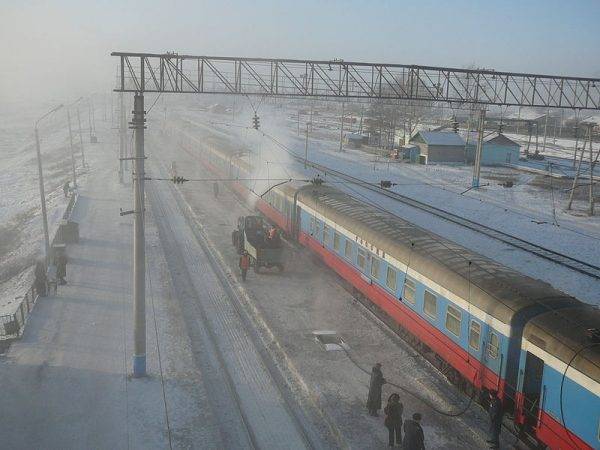 „Rossija” w temperaturze -40°C w Mogotscha