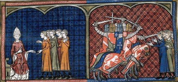 Innocenty III ogłosił potrzebę zorganizowania krucjaty przeciwko katarskim heretykom z Langwedocji.