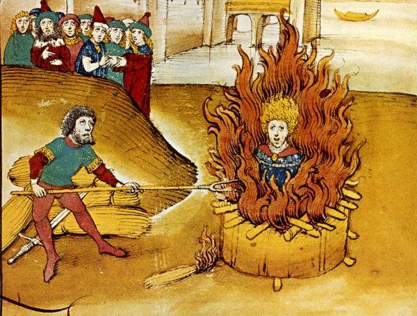 Hus odmówił publicznego przyznania się do nauczania heretyckich doktryn Wycliffe'a. 6 lipca 1415 spalono go na stosie.